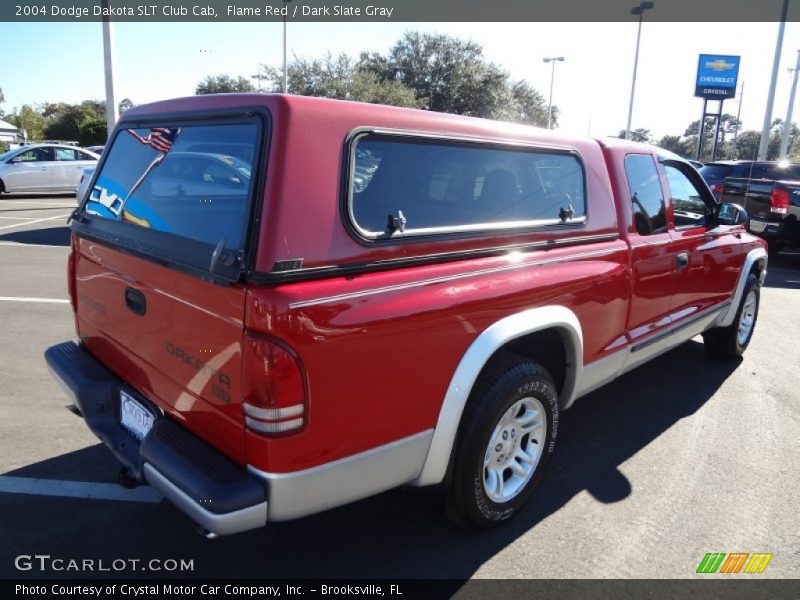 Flame Red / Dark Slate Gray 2004 Dodge Dakota SLT Club Cab