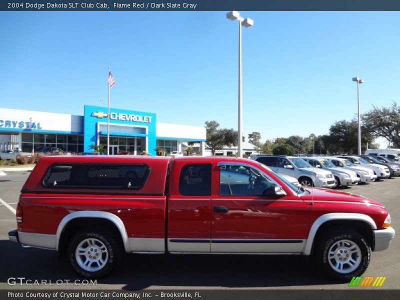 Flame Red / Dark Slate Gray 2004 Dodge Dakota SLT Club Cab