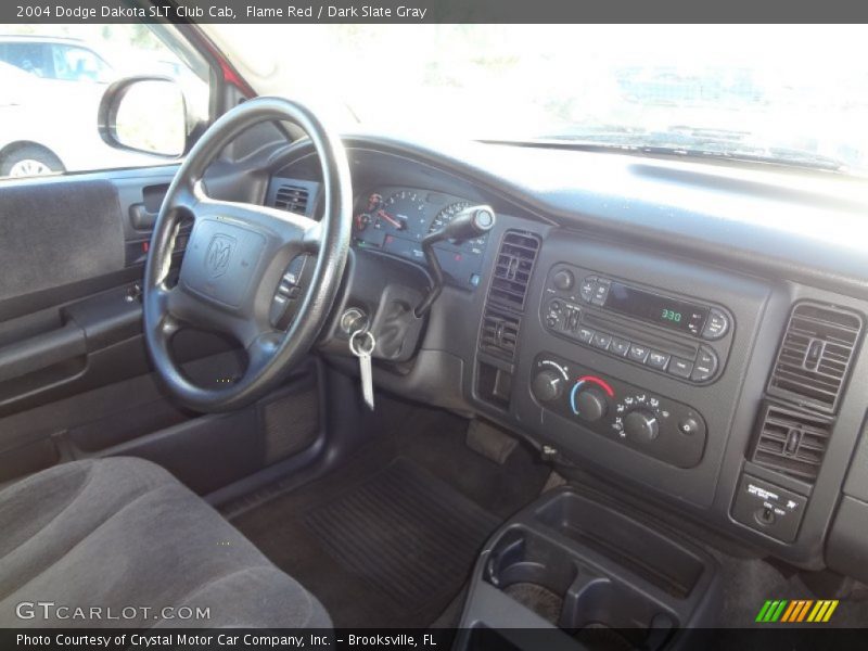 Flame Red / Dark Slate Gray 2004 Dodge Dakota SLT Club Cab