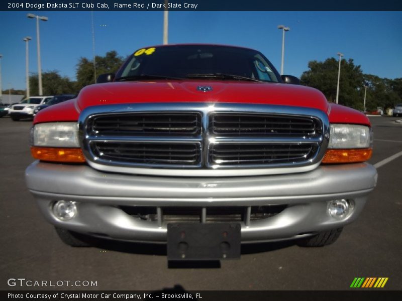 Flame Red / Dark Slate Gray 2004 Dodge Dakota SLT Club Cab