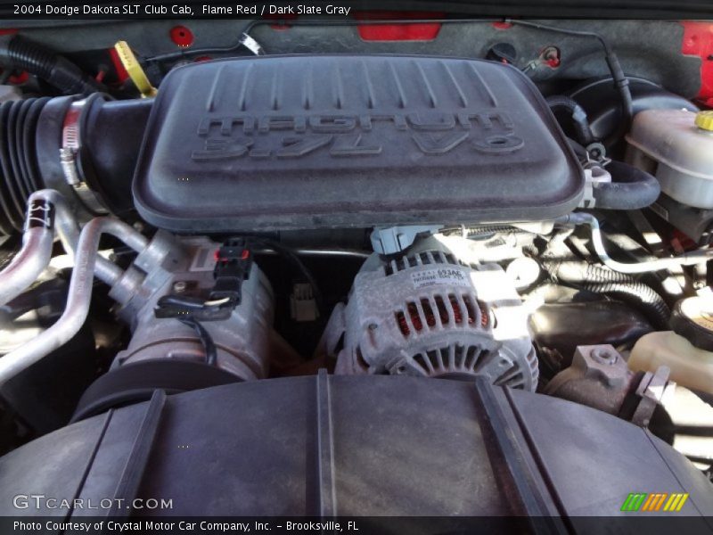Flame Red / Dark Slate Gray 2004 Dodge Dakota SLT Club Cab