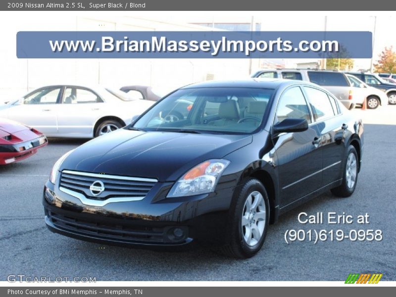 Super Black / Blond 2009 Nissan Altima 2.5 SL