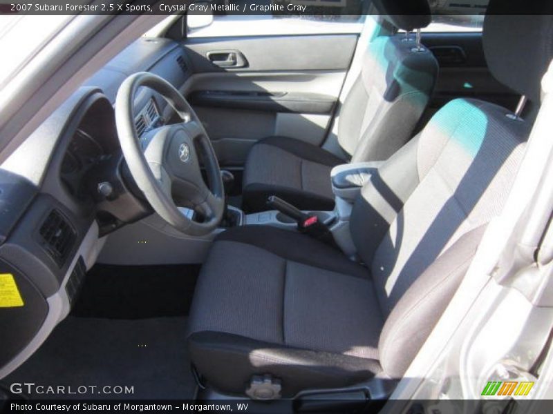 Crystal Gray Metallic / Graphite Gray 2007 Subaru Forester 2.5 X Sports