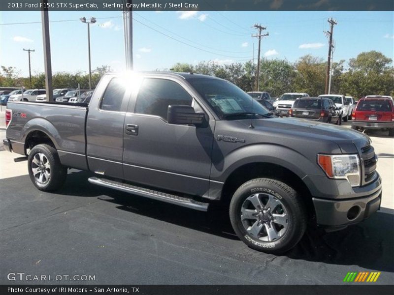 Sterling Gray Metallic / Steel Gray 2013 Ford F150 STX SuperCab