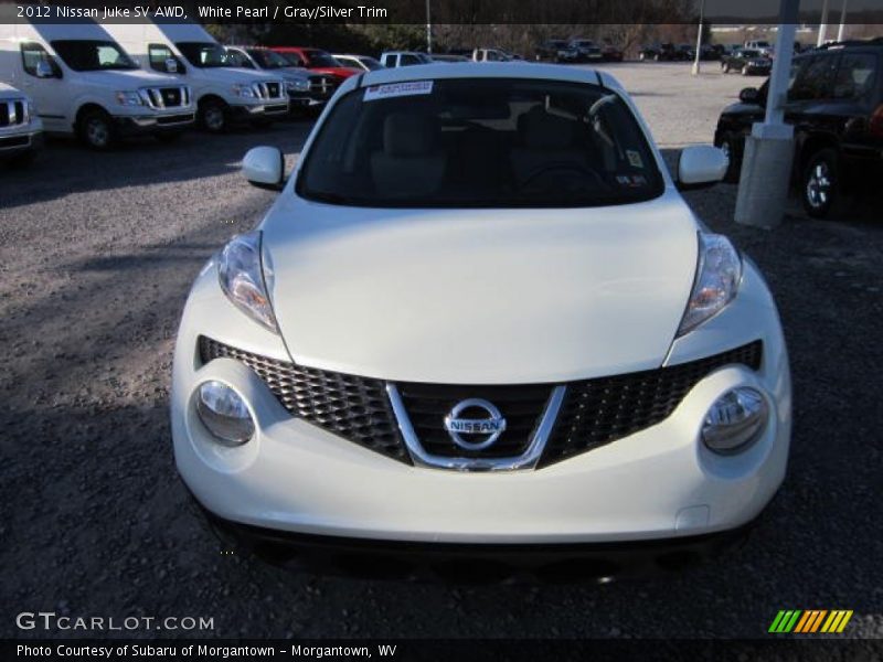 White Pearl / Gray/Silver Trim 2012 Nissan Juke SV AWD