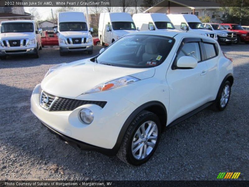 White Pearl / Gray/Silver Trim 2012 Nissan Juke SV AWD