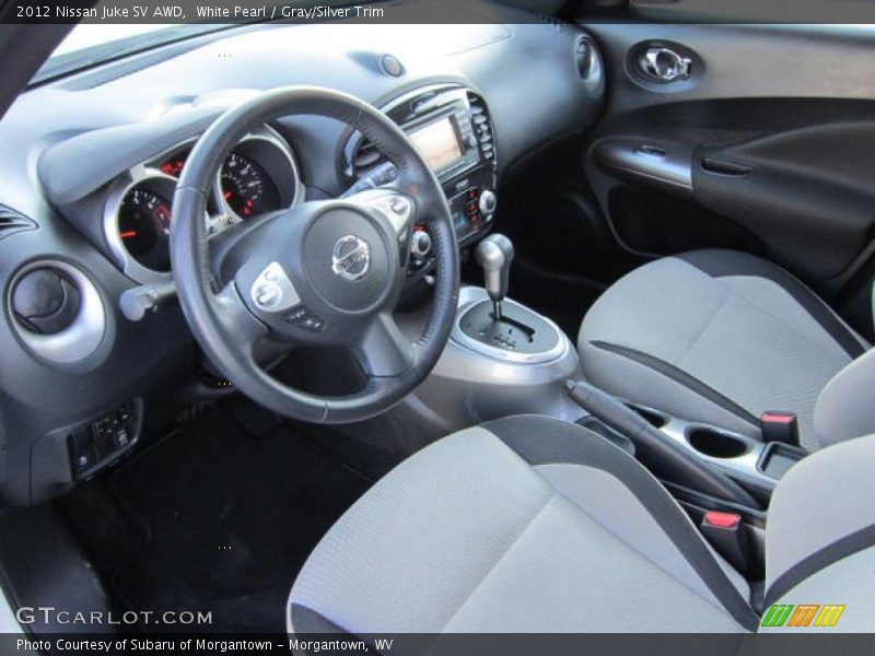 White Pearl / Gray/Silver Trim 2012 Nissan Juke SV AWD