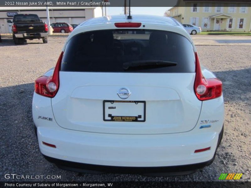 White Pearl / Gray/Silver Trim 2012 Nissan Juke SV AWD