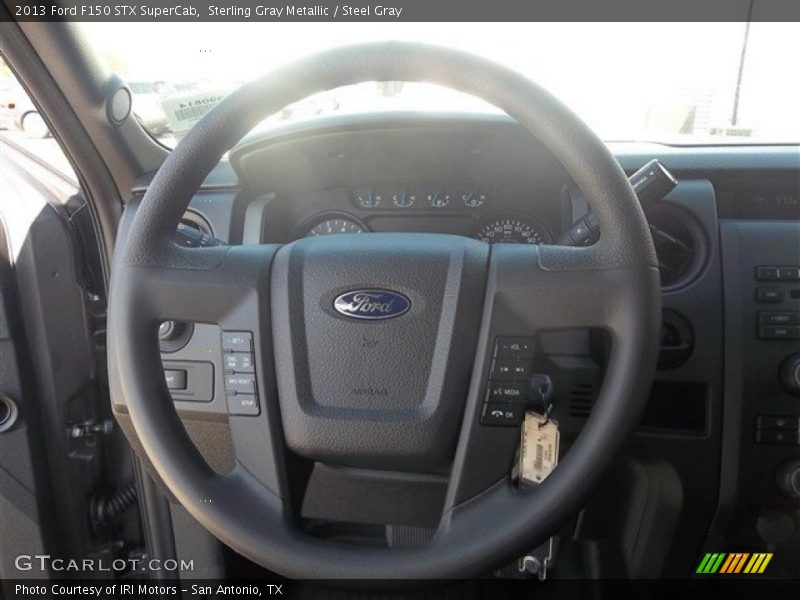 Sterling Gray Metallic / Steel Gray 2013 Ford F150 STX SuperCab