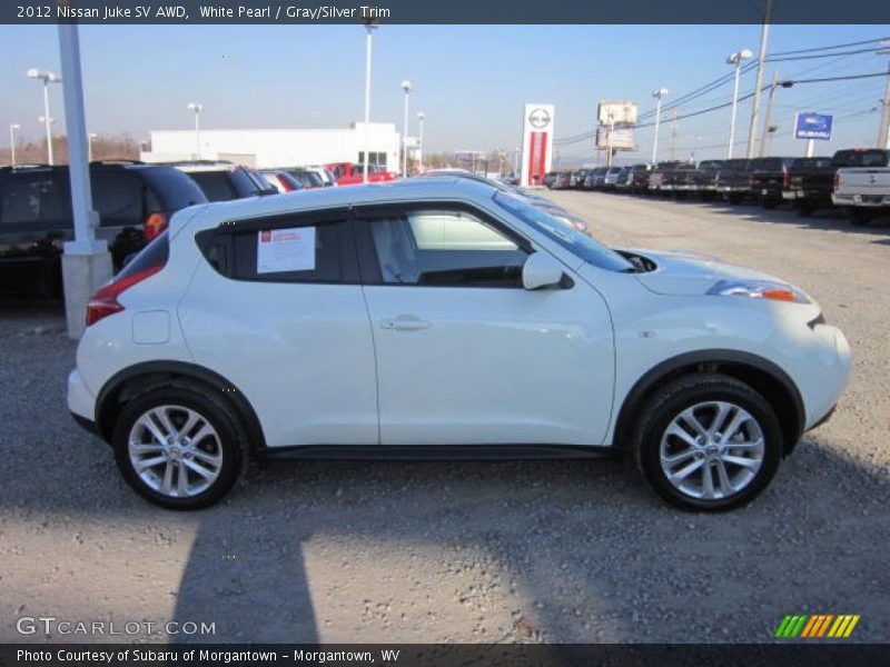 White Pearl / Gray/Silver Trim 2012 Nissan Juke SV AWD