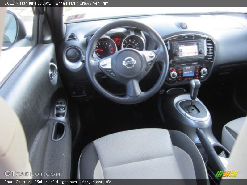 White Pearl / Gray/Silver Trim 2012 Nissan Juke SV AWD