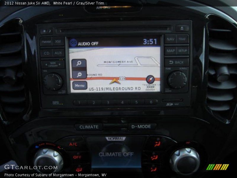 White Pearl / Gray/Silver Trim 2012 Nissan Juke SV AWD