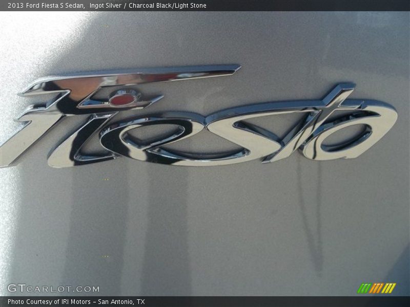Ingot Silver / Charcoal Black/Light Stone 2013 Ford Fiesta S Sedan