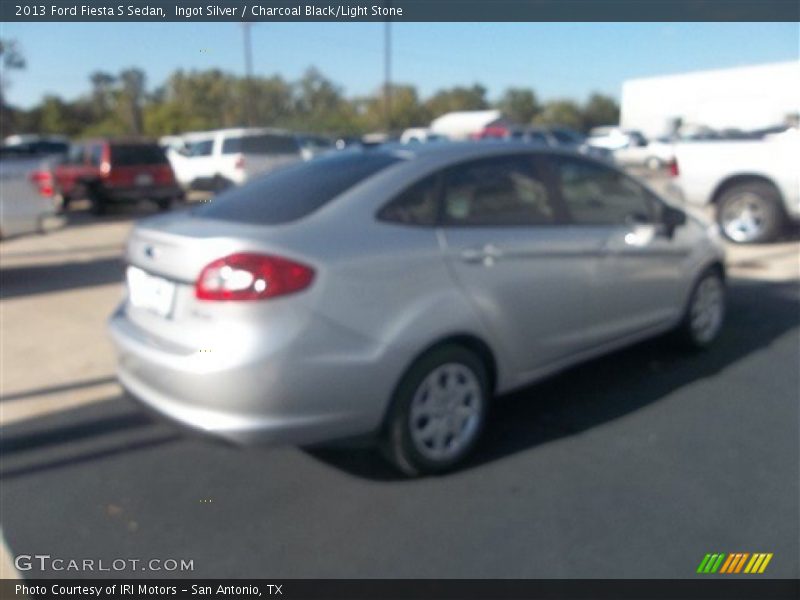Ingot Silver / Charcoal Black/Light Stone 2013 Ford Fiesta S Sedan