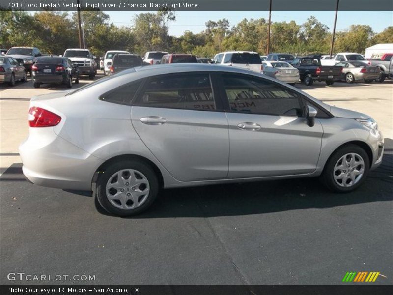 Ingot Silver / Charcoal Black/Light Stone 2013 Ford Fiesta S Sedan