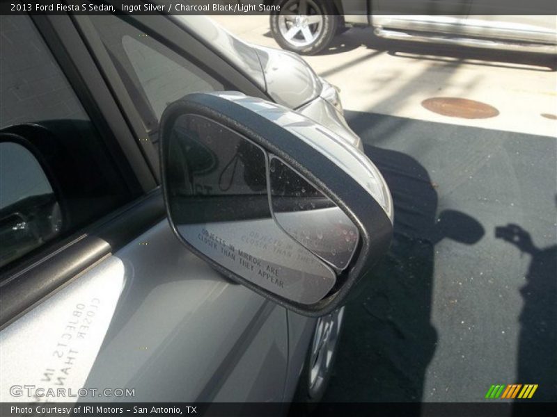 Ingot Silver / Charcoal Black/Light Stone 2013 Ford Fiesta S Sedan