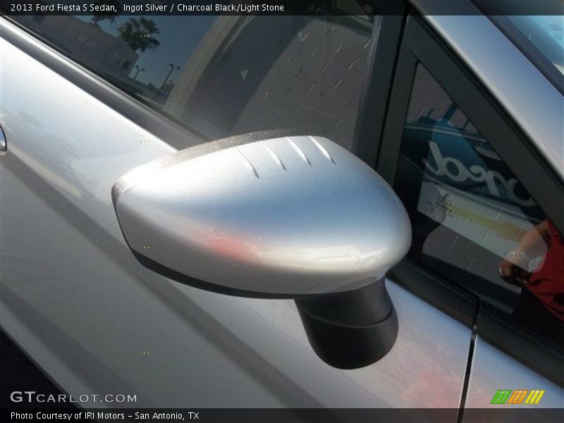 Ingot Silver / Charcoal Black/Light Stone 2013 Ford Fiesta S Sedan