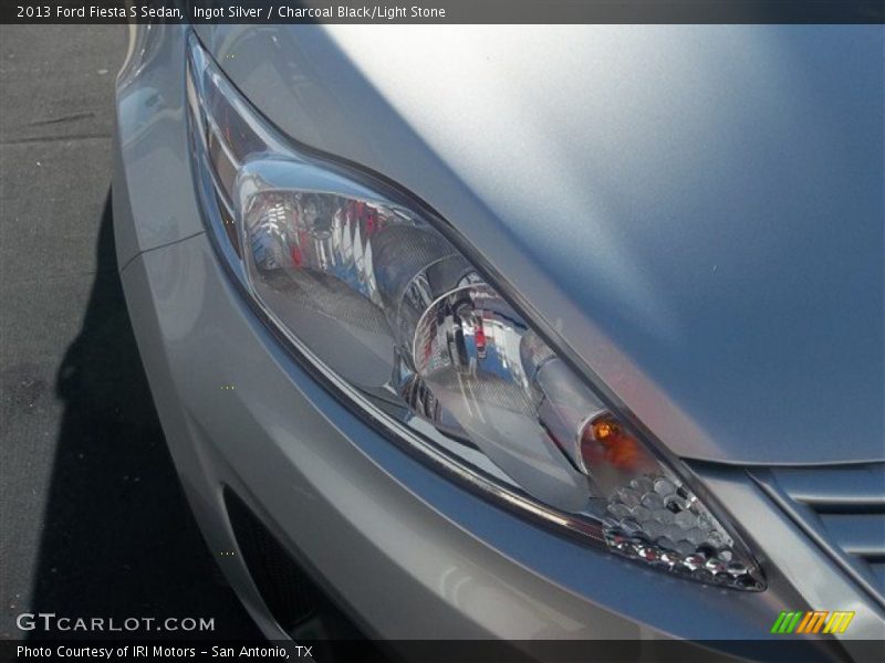 Ingot Silver / Charcoal Black/Light Stone 2013 Ford Fiesta S Sedan