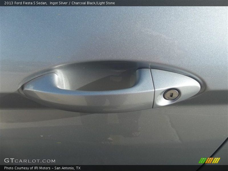 Ingot Silver / Charcoal Black/Light Stone 2013 Ford Fiesta S Sedan