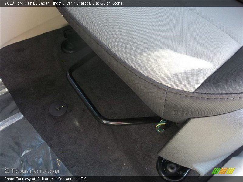 Ingot Silver / Charcoal Black/Light Stone 2013 Ford Fiesta S Sedan