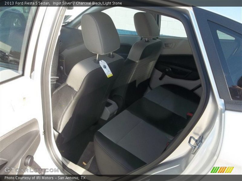 Ingot Silver / Charcoal Black/Light Stone 2013 Ford Fiesta S Sedan