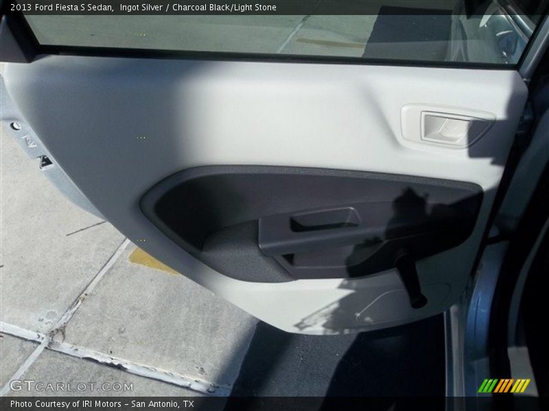Ingot Silver / Charcoal Black/Light Stone 2013 Ford Fiesta S Sedan