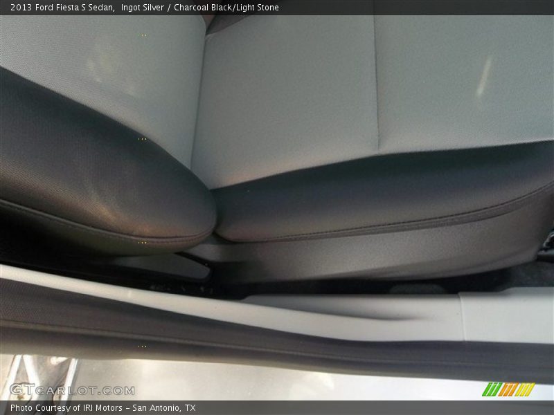 Ingot Silver / Charcoal Black/Light Stone 2013 Ford Fiesta S Sedan
