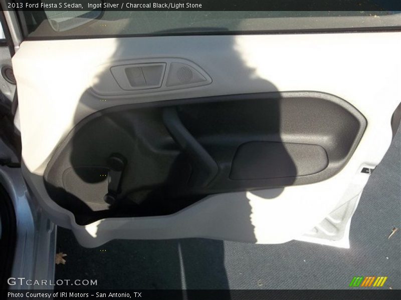 Ingot Silver / Charcoal Black/Light Stone 2013 Ford Fiesta S Sedan