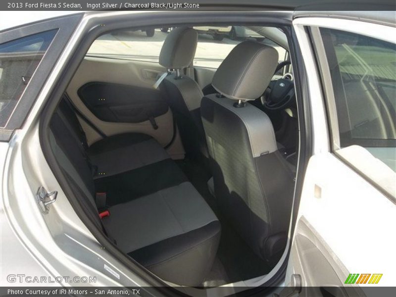 Ingot Silver / Charcoal Black/Light Stone 2013 Ford Fiesta S Sedan