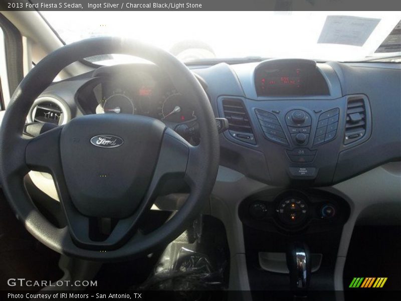 Ingot Silver / Charcoal Black/Light Stone 2013 Ford Fiesta S Sedan