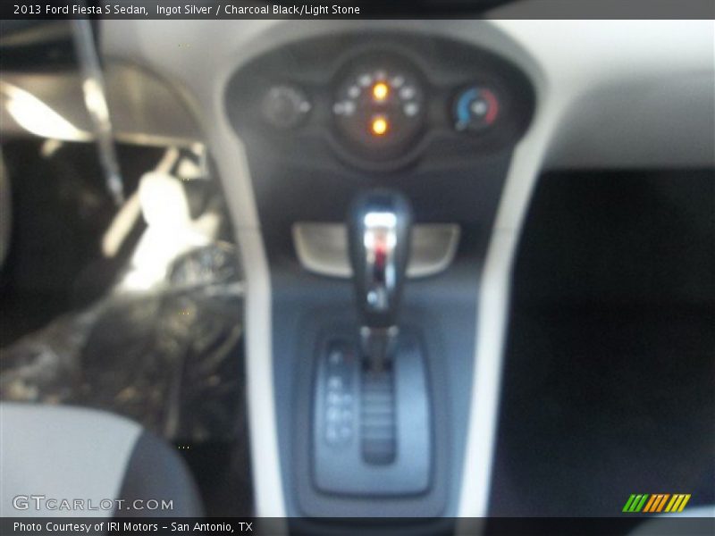 Ingot Silver / Charcoal Black/Light Stone 2013 Ford Fiesta S Sedan