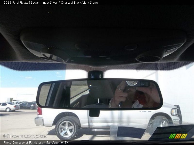 Ingot Silver / Charcoal Black/Light Stone 2013 Ford Fiesta S Sedan