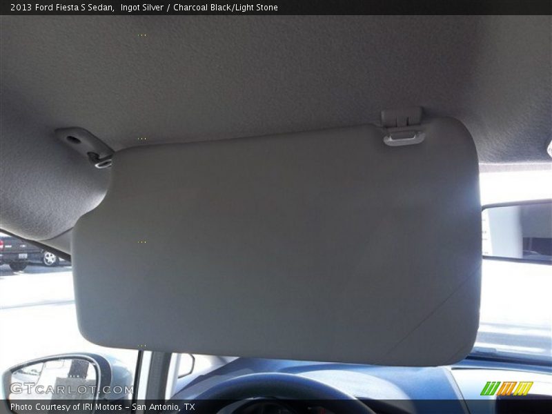 Ingot Silver / Charcoal Black/Light Stone 2013 Ford Fiesta S Sedan