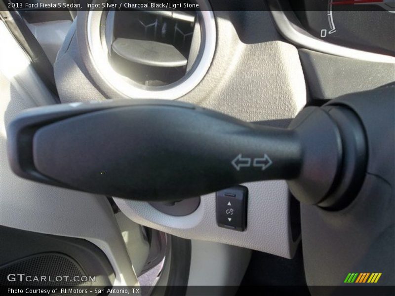 Ingot Silver / Charcoal Black/Light Stone 2013 Ford Fiesta S Sedan
