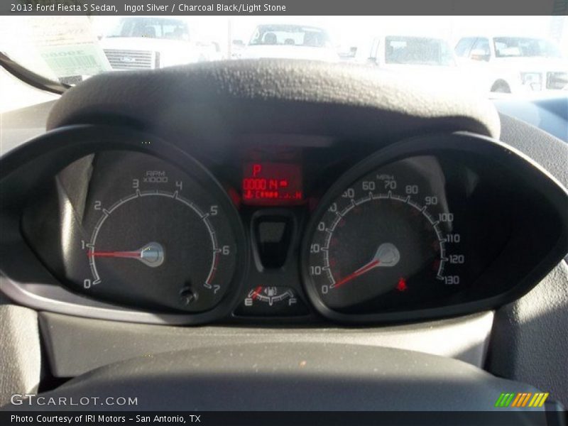 Ingot Silver / Charcoal Black/Light Stone 2013 Ford Fiesta S Sedan