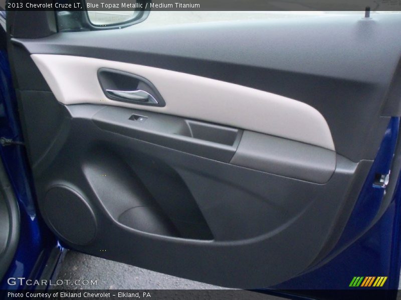 Blue Topaz Metallic / Medium Titanium 2013 Chevrolet Cruze LT