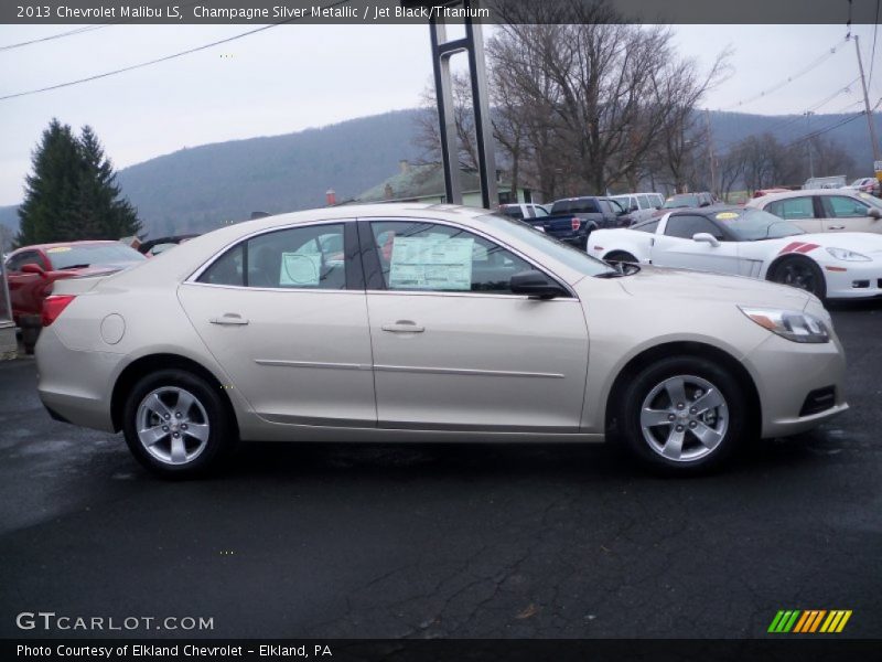 Champagne Silver Metallic / Jet Black/Titanium 2013 Chevrolet Malibu LS