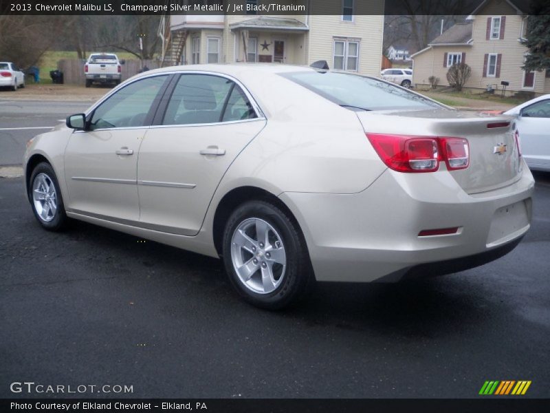 Champagne Silver Metallic / Jet Black/Titanium 2013 Chevrolet Malibu LS