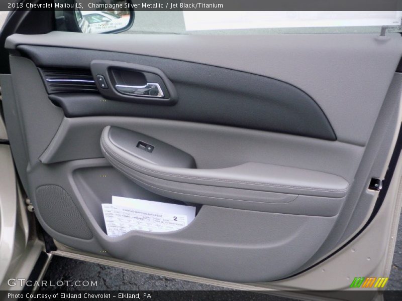 Champagne Silver Metallic / Jet Black/Titanium 2013 Chevrolet Malibu LS