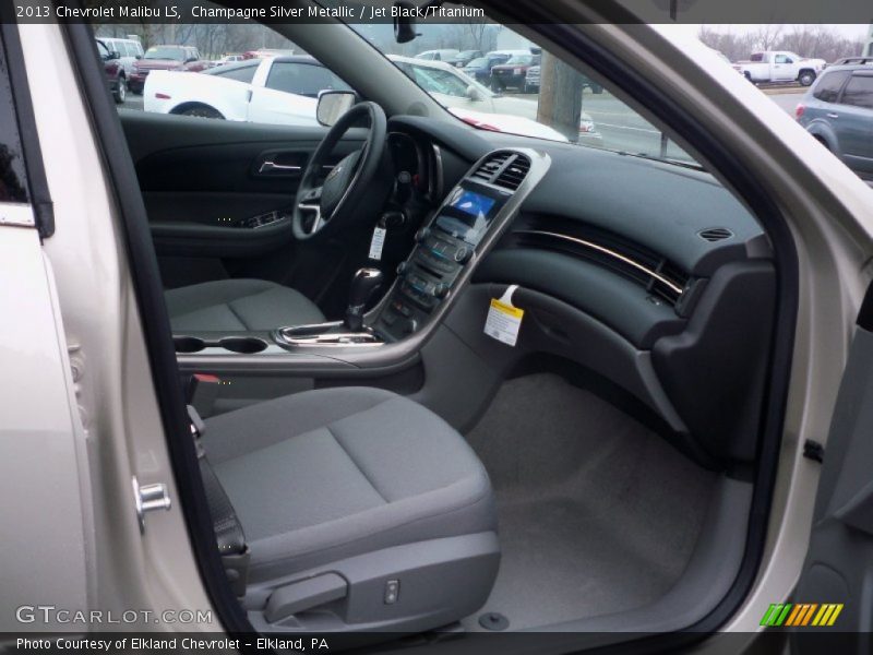 Champagne Silver Metallic / Jet Black/Titanium 2013 Chevrolet Malibu LS
