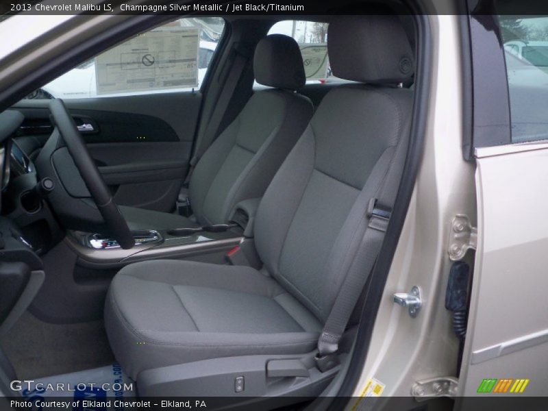 Champagne Silver Metallic / Jet Black/Titanium 2013 Chevrolet Malibu LS