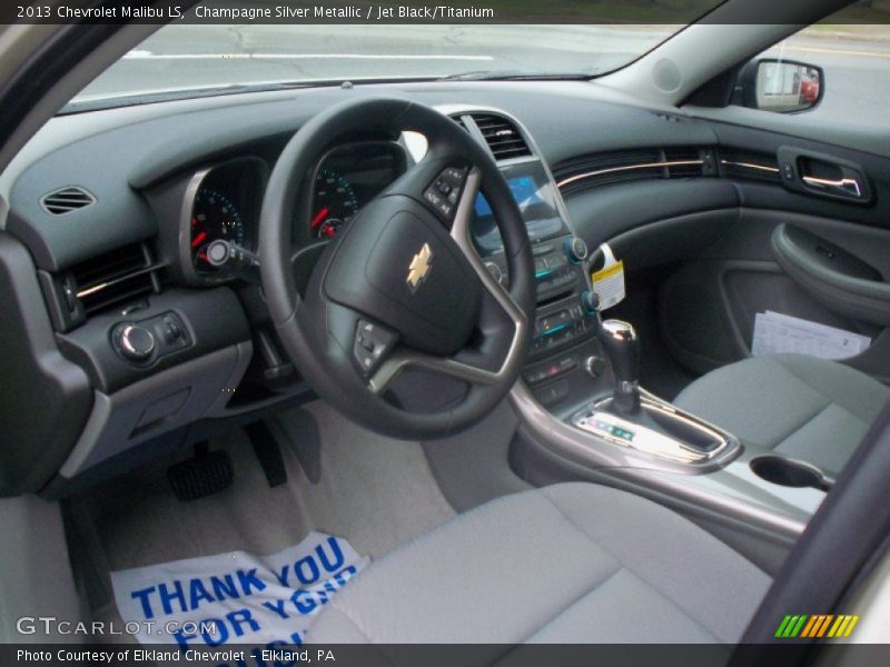 Champagne Silver Metallic / Jet Black/Titanium 2013 Chevrolet Malibu LS