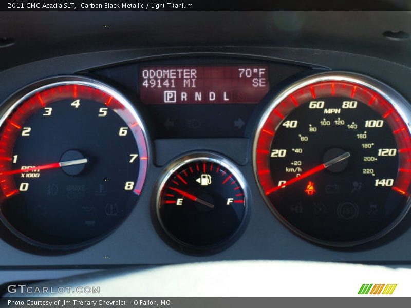 Carbon Black Metallic / Light Titanium 2011 GMC Acadia SLT