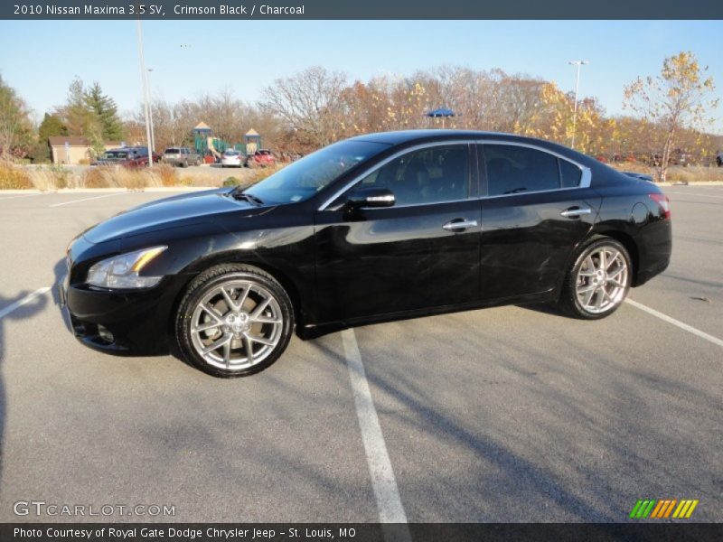 Crimson Black / Charcoal 2010 Nissan Maxima 3.5 SV