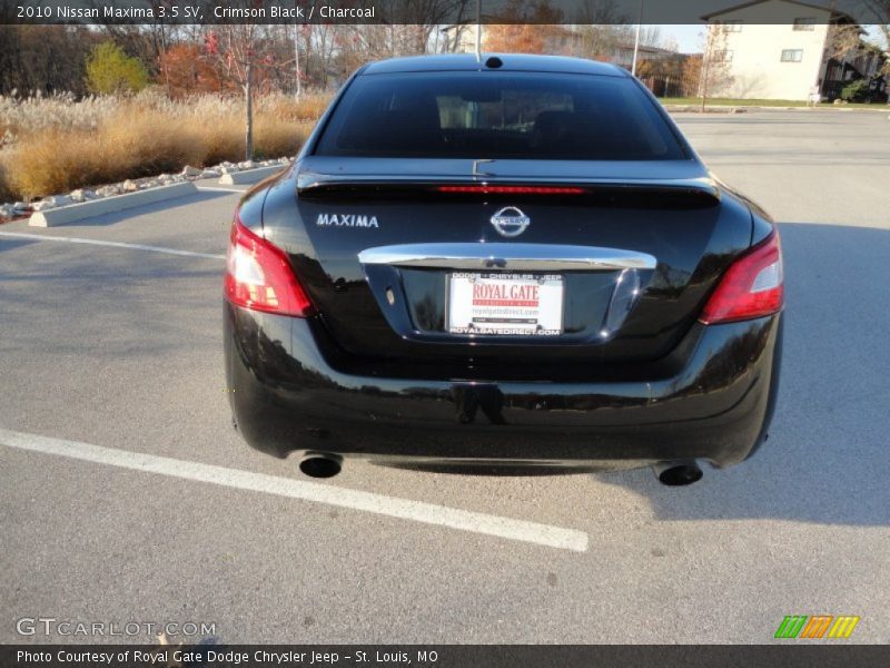 Crimson Black / Charcoal 2010 Nissan Maxima 3.5 SV