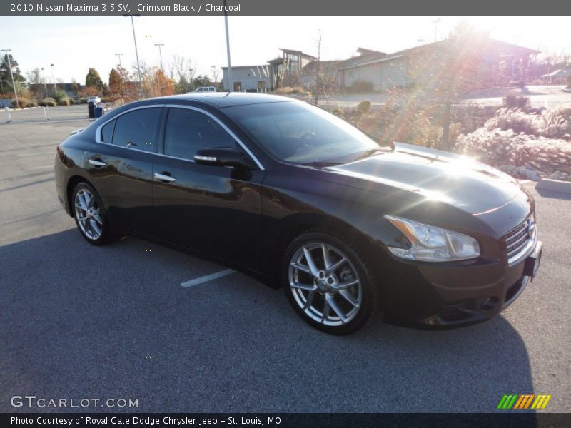 Crimson Black / Charcoal 2010 Nissan Maxima 3.5 SV