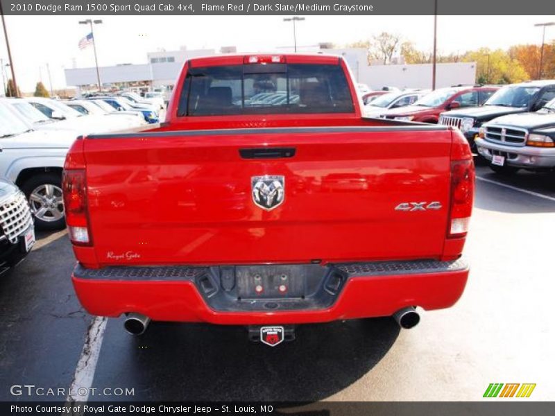 Flame Red / Dark Slate/Medium Graystone 2010 Dodge Ram 1500 Sport Quad Cab 4x4