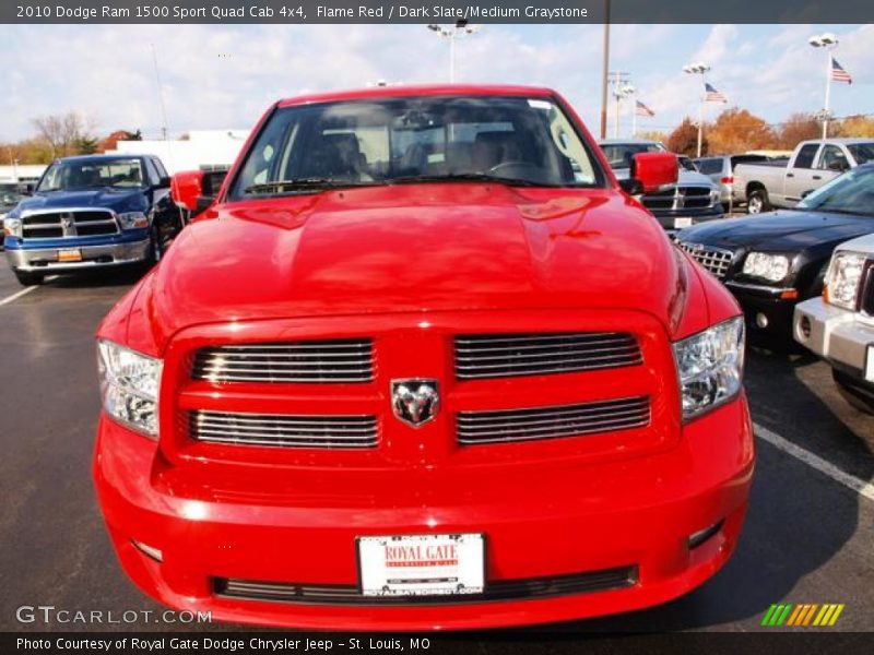 Flame Red / Dark Slate/Medium Graystone 2010 Dodge Ram 1500 Sport Quad Cab 4x4