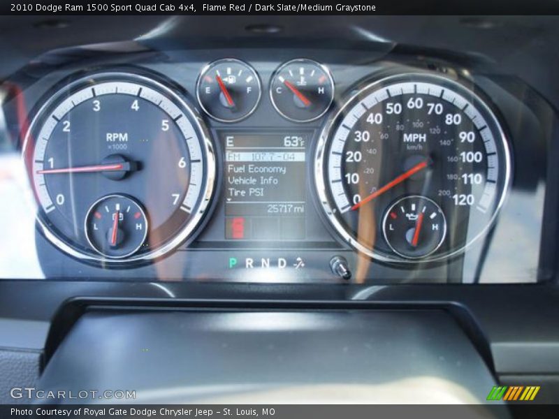 Flame Red / Dark Slate/Medium Graystone 2010 Dodge Ram 1500 Sport Quad Cab 4x4