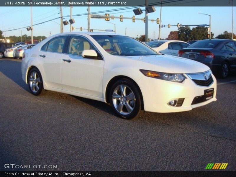 Bellanova White Pearl / Parchment 2012 Acura TSX Technology Sedan